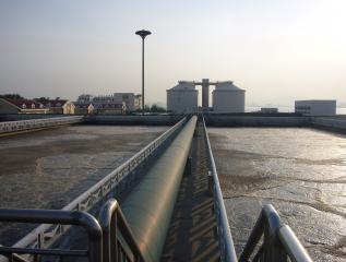 Aeration tanks at WWTP in China (Photo credit: IWAR)